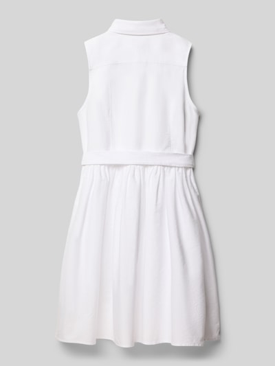 Polo Ralph Lauren Teens Tailliertes Hemdblusenkleid aus Baumwoll-Mix Modell 'LATOYIAOXFSD' Weiss 3