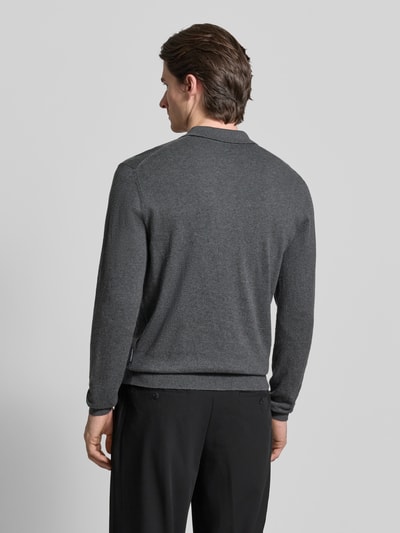 Casual Friday Strickpullover aus Baumwoll-Kaschmir-Mix Modell 'FRODE' Dunkelgrau 5