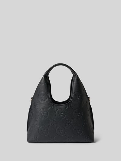 Productfoto, Handtasche in Leder-Optik Modell 'Samba' van VALENTINO BAGS, zwart, logo-reliëf, ritssluiting, schouderriem, 35x38x15 cm