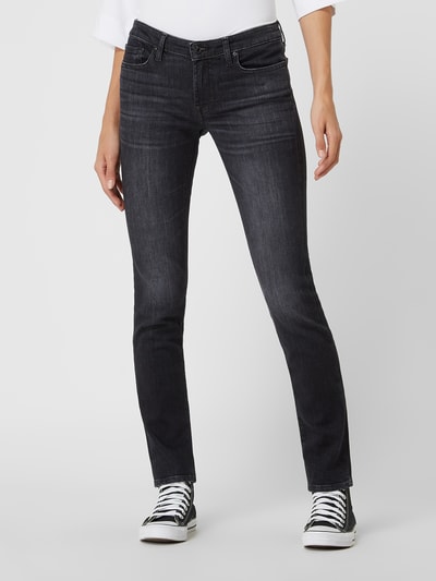 7 For All Mankind Slim Fit Jeans mit Stretch-Anteil Modell 'Pyper' Anthrazit 4