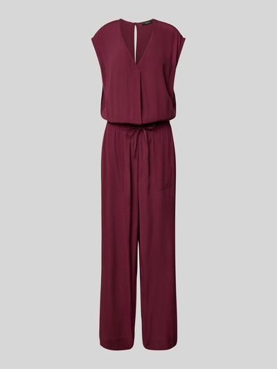 OPUS Jumpsuit van viscose met V-hals, model 'Mylea' Bordeaux - 2