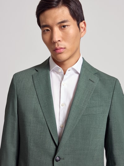 BOSS Slim Fit Sakko aus Schurwoll-Mix Modell 'HUTSON' Dunkelgruen 3