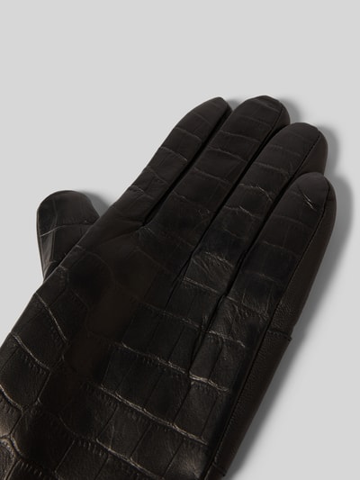 JOOP! Collection Handschuhe aus Lammnappa mit Label-Detail Black 3