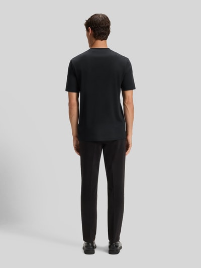 BOSS Regular Fit T-Shirt aus merzerisierter Baumwolle Modell 'THOMPSON 656' Black 5