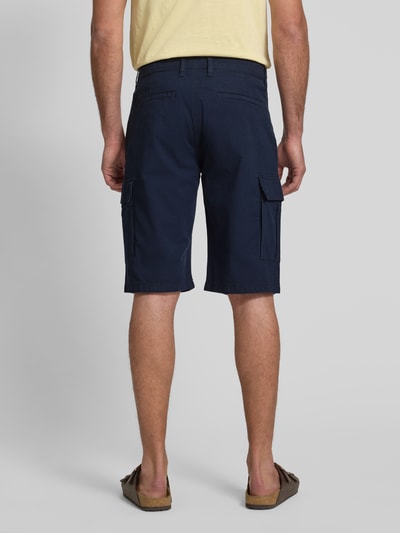 s.Oliver BLACK LABEL Bermudy cargo o kroju relaxed fit z mieszanki bawełny i elastanu Granatowy 5