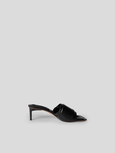 Jacquemus Pantoletten aus Leder Schwarz 6