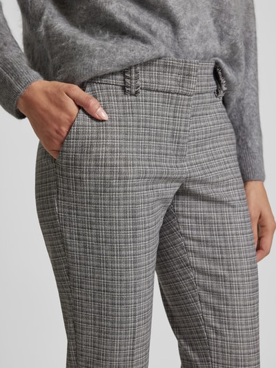 Raffaello Rossi Stoffen broek met verkorte pasvorm, model 'DORA' Lichtgrijs - 3