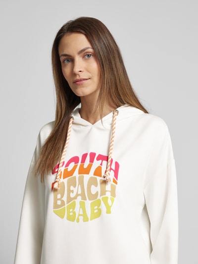 Frieda & Freddies Hoodie mit Statement-Print Offwhite 3