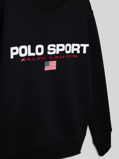 Polo Sport Sweatshirt mit Label-Print Black 2