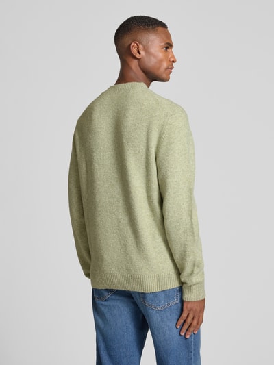 MCNEAL Strickpullover mit gerippten Abschlüssen Schilf Melange 5