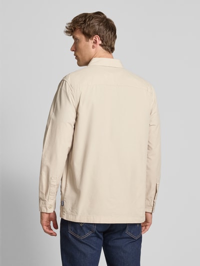Barbour Slim fit overshirt van puur katoen, model 'RICKFELL' Zand - 5