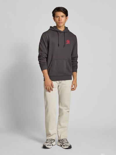 Tommy Jeans Regular fit hoodie van katoenmix Zwart - 1