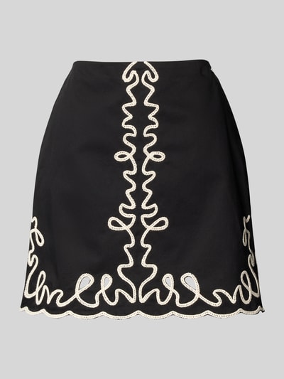 BOSS Orange Minirock mit Cut Outs Modell 'Valembroi' Black 2