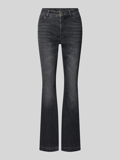 Marc Cain Bootcut Fit Jeans aus Baumwoll-Mix Modell 'FRENDA' Mittelgrau 1