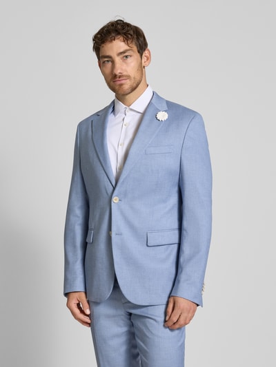 MCNEAL Slim Fit Anzugsakko mit Knopfleiste Blau 4