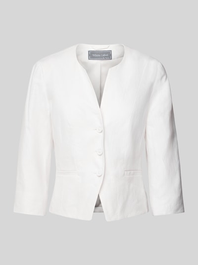 WHITE LABEL Blazer mit Leistentaschen Offwhite 2