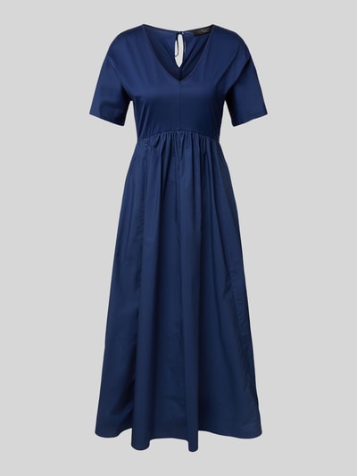 Weekend Max Mara Maxi-jurk met V-hals, model 'BRONZO' Marineblauw - 2