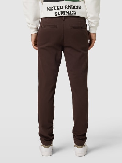 Jack & Jones Stoffen broek met Franse steekzakken, model 'MARCO' Middenbruin - 5