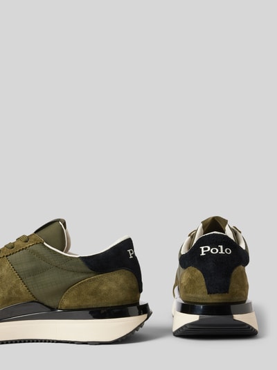 Polo Ralph Lauren Sneaker aus echtem Leder Modell 'TRAIN' Oliv 2