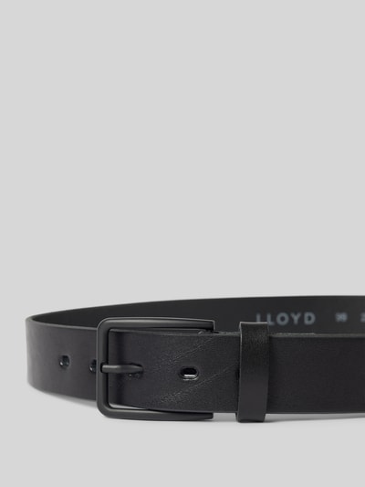 Lloyd Men's Belts Ledergürtel mit Dornschließe Modell 'Galvan' Black 2