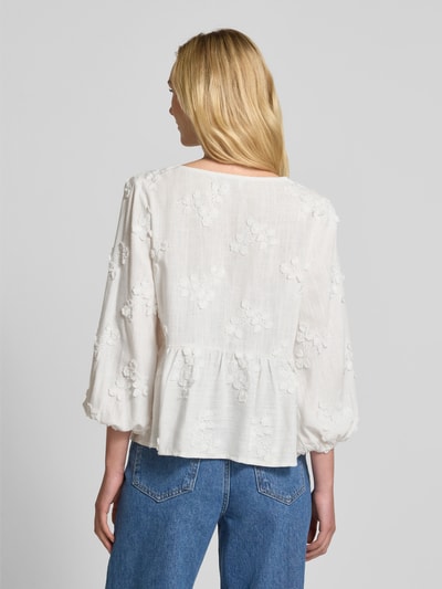 Apricot Regular Fit Bluse mit floraler Stickerei Offwhite 5