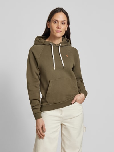 Polo Ralph Lauren Hoodie mit Label-Stitching Oliv 4