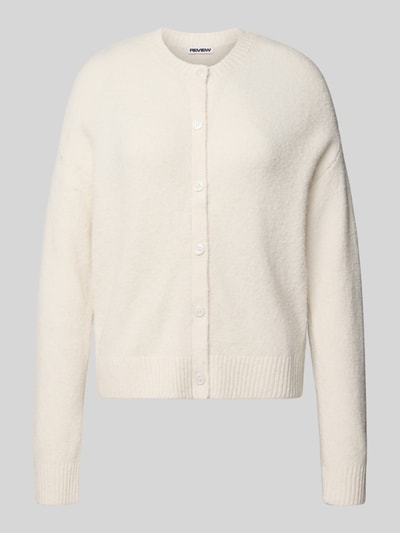 REVIEW Regular Fit Cardigan mit Woll-Anteil - Anna von Klinski x REVIEW  Offwhite Melange 2