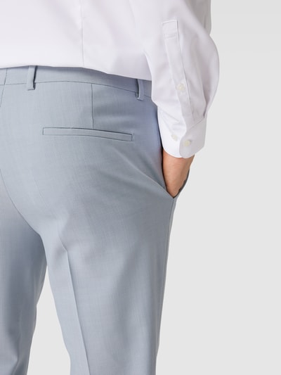 HUGO Pantalon met structuurmotief Bleu - 3