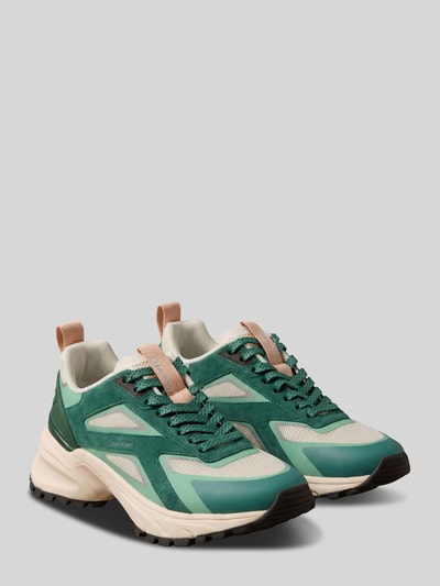 CK Calvin Klein sneakers met profielzool Lichtgroen - 1