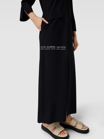 Sportalm Maxi-jurk met labelprint Zwart - 3