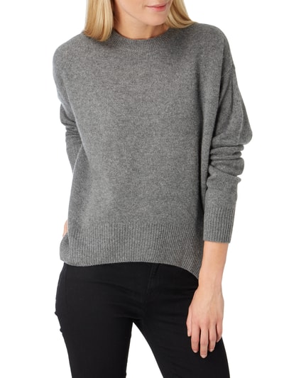 Jake*s Casual Pullover aus Kaschmir Dunkelgrau Melange 4