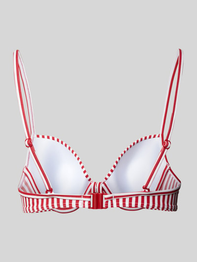 Esprit Bikini-Oberteil mit Streifenmuster Modell 'SILVANCE' Rot 3