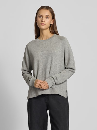 Marc O'Polo Denim Regular Fit Sweatshirt aus reiner Baumwolle Hellgrau Melange 4