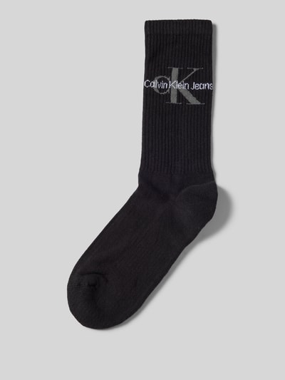 CK Calvin Klein Socken mit Label-Print Black 1