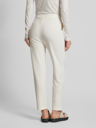 Rich & Royal Relaxed fit stoffen broek met elastische band Offwhite - 5