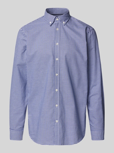 Christian Berg Men Regular Fit Business-Hemd mit Button-Down-Kragen Royal 2