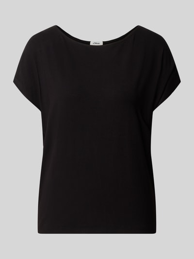 s.Oliver RED LABEL T-Shirt mit überschnittener Schulter Black 1