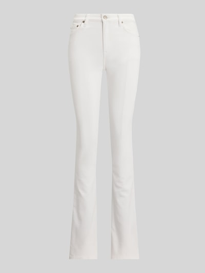 Lauren Ralph Lauren slim fit bootcut jeans van katoenmix Wit - 2
