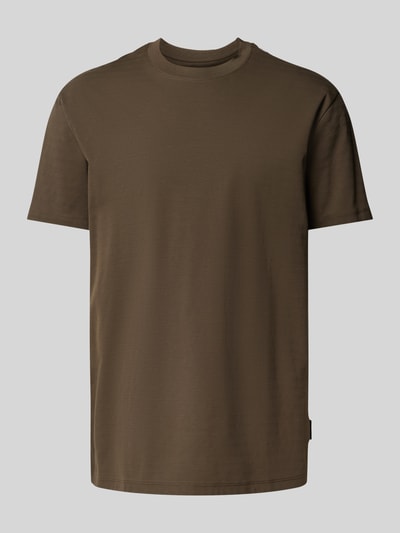 ARMANI EXCHANGE T-shirt met labeldetail Donkerbruin - 2