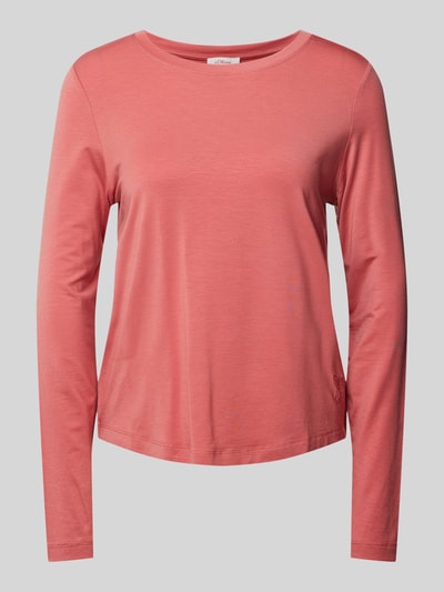 s.Oliver RED LABEL Langarmshirt mit Rundhalsausschnitt aus weicher Viskose Rose 2