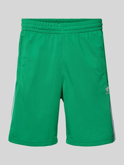 adidas Originals Szorty o kroju regular fit z kieszeniami zapinanymi na zamek błyskawiczny model ‘FBIRD’ Limonkowy 2