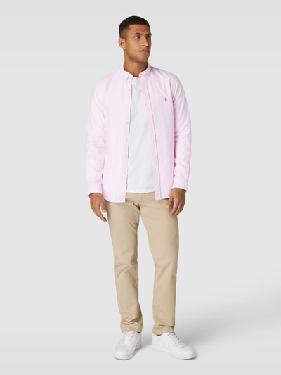 Polo Ralph Lauren Slim Fit Freizeithemd mit Streifenmuster Rose 1