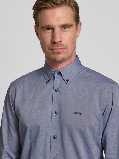 BOSS Orange Regular fit vrijetijdsoverhemd van puur katoen, model 'RICKERT_M' Marineblauw - 3