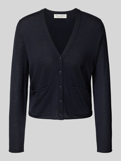 Marc O'Polo Regular Fit Strickjacke aus Schurwoll-Mix Marine 2