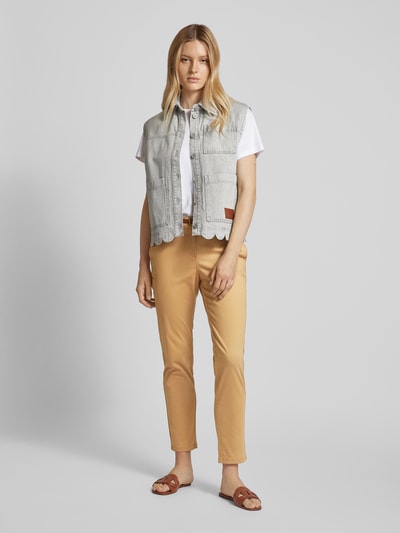 Christian Berg Woman Tapered fit chino met riem Camel - 1