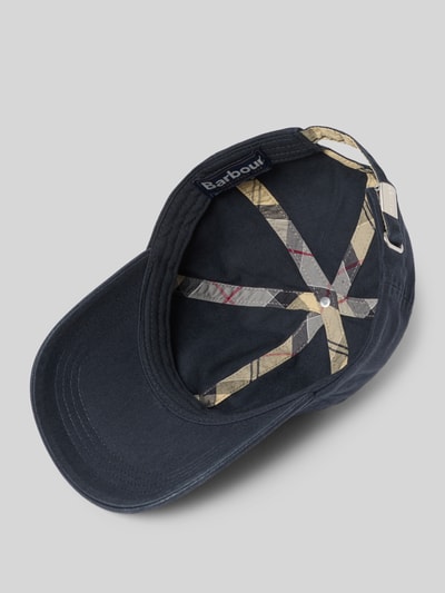 Barbour Basecap aus reiner Baumwolle Modell 'CASCADE' Marine 2