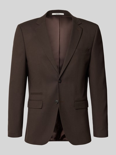 Selected Homme Slim Fit Sakko mit Woll-Anteil Modell 'SLIM-NEIL' Dunkelbraun 1