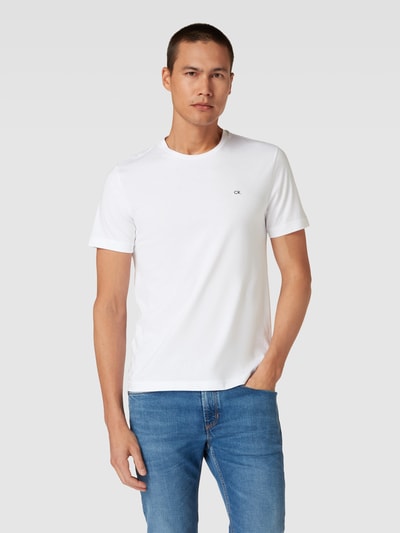 CK Calvin Klein T-shirt met labeldetail Wit - 4