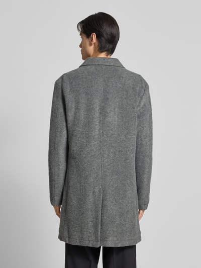 MCNEAL Krótki płaszcz z wykładanym kołnierzem i listwą guzikową Antracytowy 5