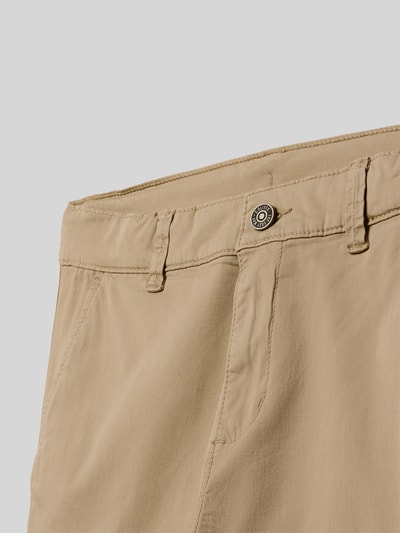 s.Oliver RED LABEL Chinosy o kroju regular fit z mieszanki bawełny Camel 2